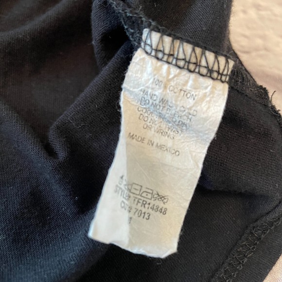 FRENCH PASTRY BLACK VAN GOGH CUFFED SLEEVE TEE T SHIRT TOP MEDIUM - Picture 10 of 10